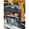 Image 1 : 2 black folding chairs