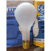 Image 2 : 3 Large Bulbs - 300 W, 3 Glass Light Shades