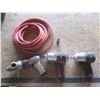 Image 1 : 3 air tools, air hose and fitting - drill and impacts (1 is John Deere)
