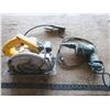 Image 1 : drill and 7-1/4" circular saw - untested, saw needs new plug