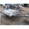Image 3 : iron bed frame utility trailer - NO VIN, 9' x 6.5'