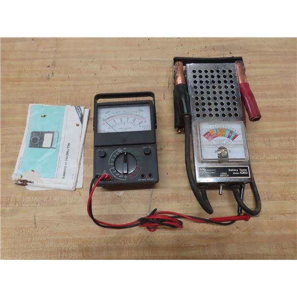 multi meter, battery tester