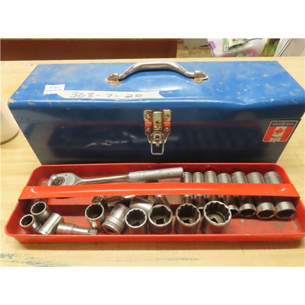 Mastercraft tool box with sockets and wrenches