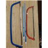 Image 1 : two bow saws and replacement blades