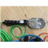 Image 2 : shop light, work light and 3 extension cords