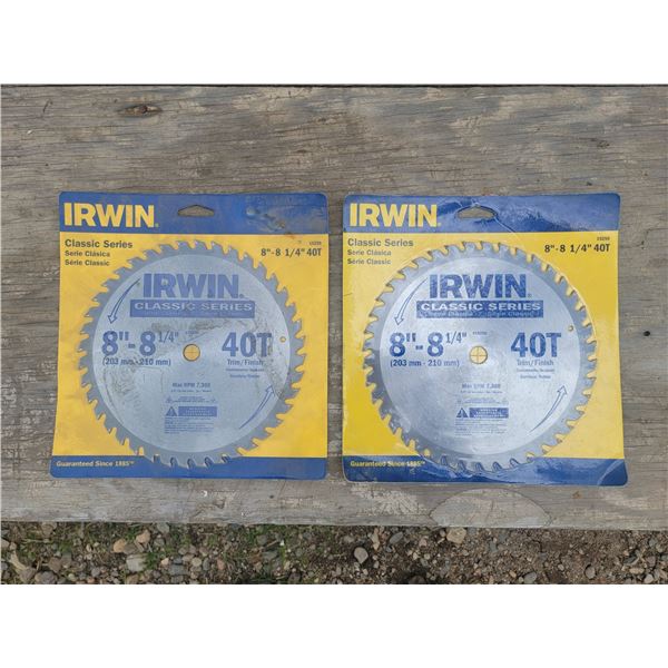 (2) 8-8 1/4" saw blades
