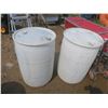 Image 1 : 2 white 80L plastic jugs - non-potable