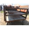 Image 3 : welding cart with assorted steel on casters - 36"x29"x29"H