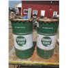 Image 1 : 2 Quaker State 120lb oil cans with lids