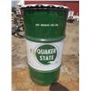 Image 3 : Quaker State 120lb oil can with lid
