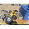 Image 1 : tote of utility wheels and caster