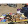 Image 1 : tote of assorted electrical supplies