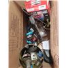 Image 1 : Box of Assorted Auto Parts (Spark Plug Wires, Bearings, etc.)