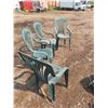Image 2 : set of 4 matching lawn chairs