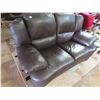 Image 1 : beautiful love seat leather with recliners GREAT SHAPE