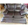 Image 4 : beautiful love seat leather with recliners GREAT SHAPE