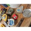 Image 2 : pail of assorted tapes , levels , knives