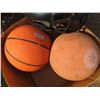 Image 2 : 2 basketballs and softball helmet
