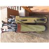 Image 1 : left and right assorted clubs and golf bags