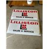Image 1 : 2 Lilliston plastic signs - 48x24" - Sales and service