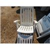 Image 2 : 2 White Lawn Chairs w/ Table