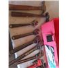 Image 4 : toolbox with hammersa, crescents and pipe wrenches