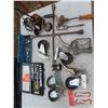 Image 1 : casters, sockets, oil drips, assorted hand tools