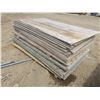 Image 1 : approx. 50pc 8ftx4ft plywood and aspenite, 3/8" to 1/2", more plywood than aspenite