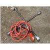 Image 1 : tire iron , extension cord , screw driver