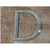 Image 1 : letter D from the TD bank made of brass