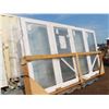 Image 2 : NEW 3 window and door with screen in frame - frame opening: 79-5/8"H x 145"W x 4-1/2"D