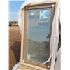 Image 1 : NEW sash window with screen in frame - frame opening: 60"H x 30"W x 12"D