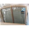 Image 1 : NEW curved top window in frame - frame opening: 71-11/16"H x 71-11/16"W x 12"D