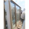 Image 1 : NEW 3 pane bay window in frame (side windows open with screen) - frame opening: 72"H x 96"W x 12"D