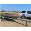 Image 7 : aluminum boat - johnson 9.9 motor , fuel tank trailer vin 