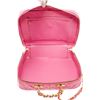Image 6 : Chanel Pink Quilted Patent Leather 2-Way Bag