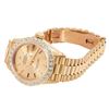 Image 4 : Rolex Ladies Quickset 18K Yellow Gold Diamond Bezel President 26MM