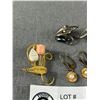 Image 2 : Antique Jewelry Lot - 2 Pairs Of Earrings (1 is Clip on) & Brooch