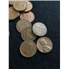 Image 2 : 50 Vintage Canadian + US Copper Pennies