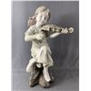Image 2 : Girl w/ Violin Hand Painted Durable Polyresin Garden Statue In Original Box