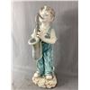 Image 2 : Boy w/ Saxophone Hand Painted Durable Polyresin Garden Statue In Original Box