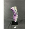 Image 2 : 12.5" Gorgeous Amethyst w/ Inclusion On Metal Stand. 3.80Kg Made In Brazil. PAC-MAIL FOR SHIPPING ON