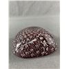 Image 2 : Vintage Murano Italy 5" x 5" x 2" Red Bowl w/ Silver Coloured Flecks Swirl Pattern