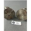 Image 2 : Pair of Vintage Art Deco Duchin Creation Sterling Silver Candle Holders