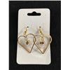 Image 6 : 3 New Pairs Of Crystal Earrings - 2 Hearts & 1 Dream Catcher