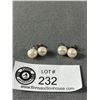 Image 1 : 2 Pairs Genuine Pearl Earrings