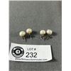 Image 2 : 2 Pairs Genuine Pearl Earrings