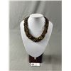 Image 1 : Genuine Tiger Eye Large Wide Necklace