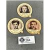 Image 1 : 3 Vintage Icecream Tub Lids w/ Movie Stars Glenburn Icecream Vancouver