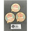 Image 2 : 3 Vintage Icecream Tub Lids w/ Movie Stars Glenburn Icecream Vancouver